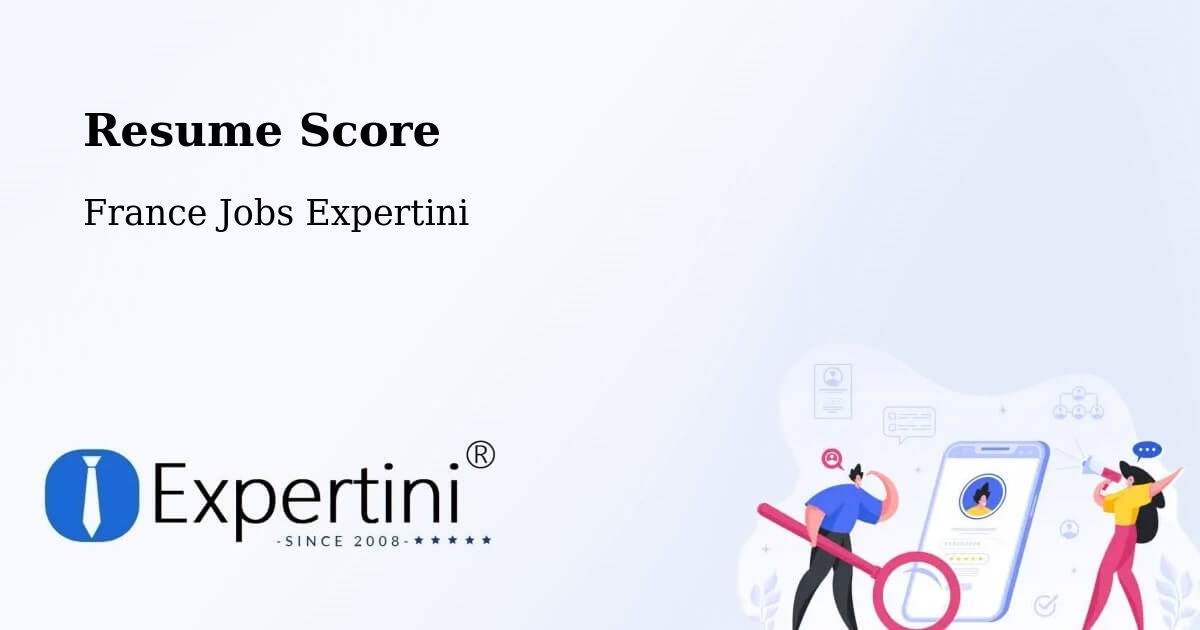 Resume Score & Job Description Match Tool – Le Thor - France Jobs Expertini